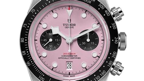 tudor black bay pink chrono|tudor inter miami watch.